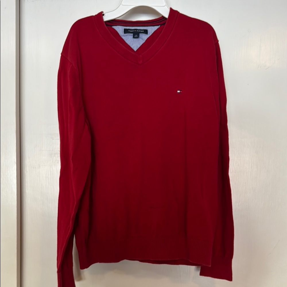 Tommy Hilfiger Men's Red Sweater